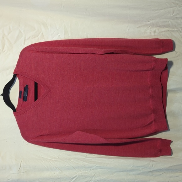 J. Crew Men's Merino Wool V-neck Sweater Sz L - Picture 1 of 4